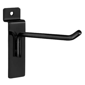 Peg Hooks for Slatwall | 4" Black,Silver