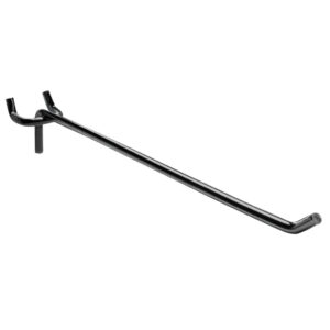 Pegboard Straight Hooks | 12" Black