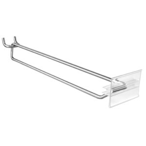 Pegboard Double Hooks | 12" Chrome