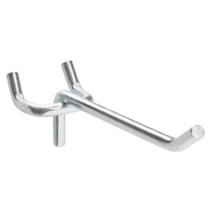 Pegboard Straight Hooks | 4" Silver