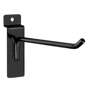 Peg Hooks for Slatwall | 6" Balck,Silver