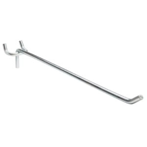 Pegboard Straight Hooks | 10" Silver