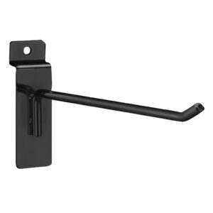 Peg Hooks for Slatwall | 10" Balck,Silver