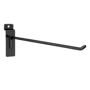 Peg Hooks for Slatwall | 12" Balck,Silver