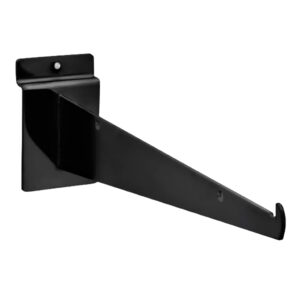 Shelf Bracket for Slatwall | 10" Balck,Silve