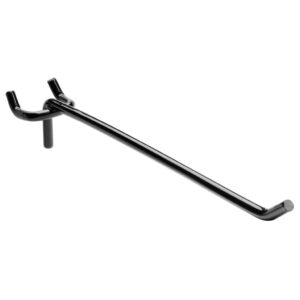 Pegboard Straight Hooks | 8" Black