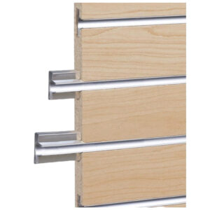 Metal Inserters For Slatwall 8'X4' Silver