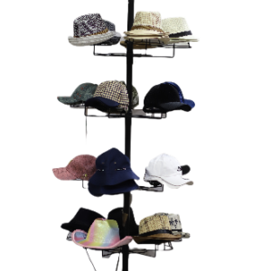 Hat Display with wheels and 25 Hat Holders